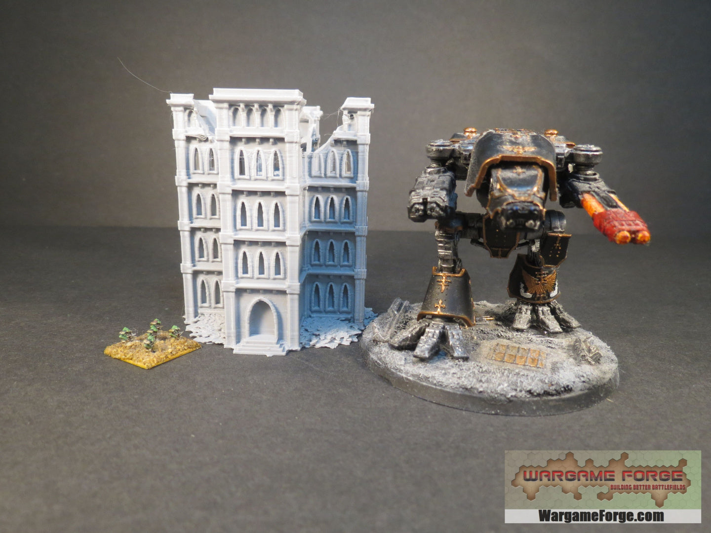 Gothic Ruined Building 4 GR004 - Wargame Forge