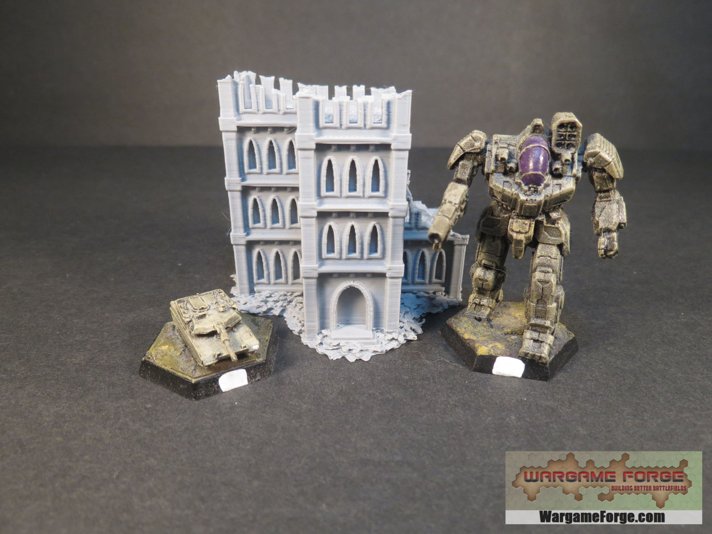 Gothic Ruined Building 8 GR008 - Wargame Forge