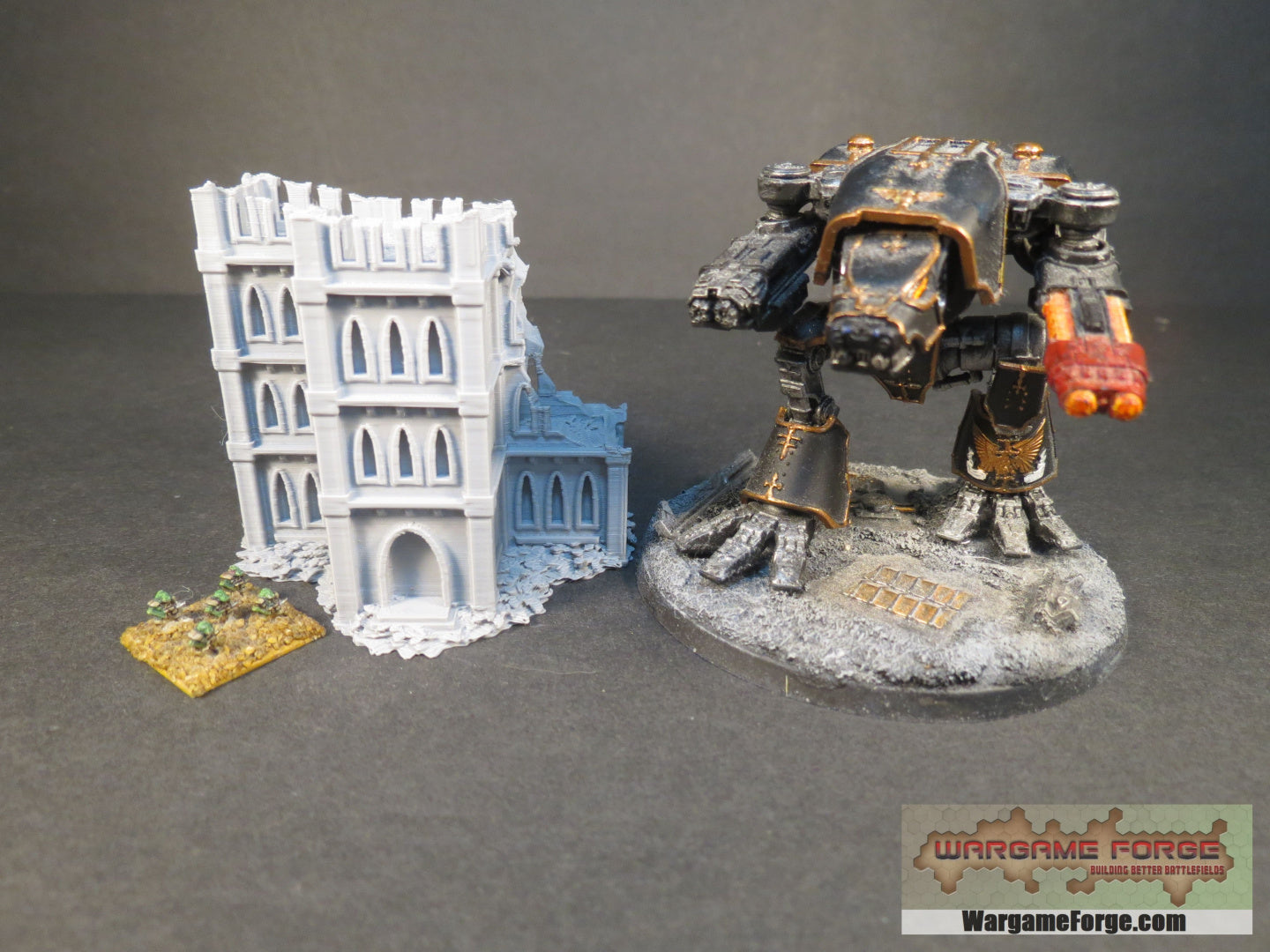 Gothic Ruined Building 8 GR008 - Wargame Forge