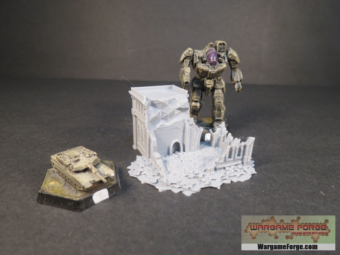 Gothic Ruined Building 9 GR009 - Wargame Forge