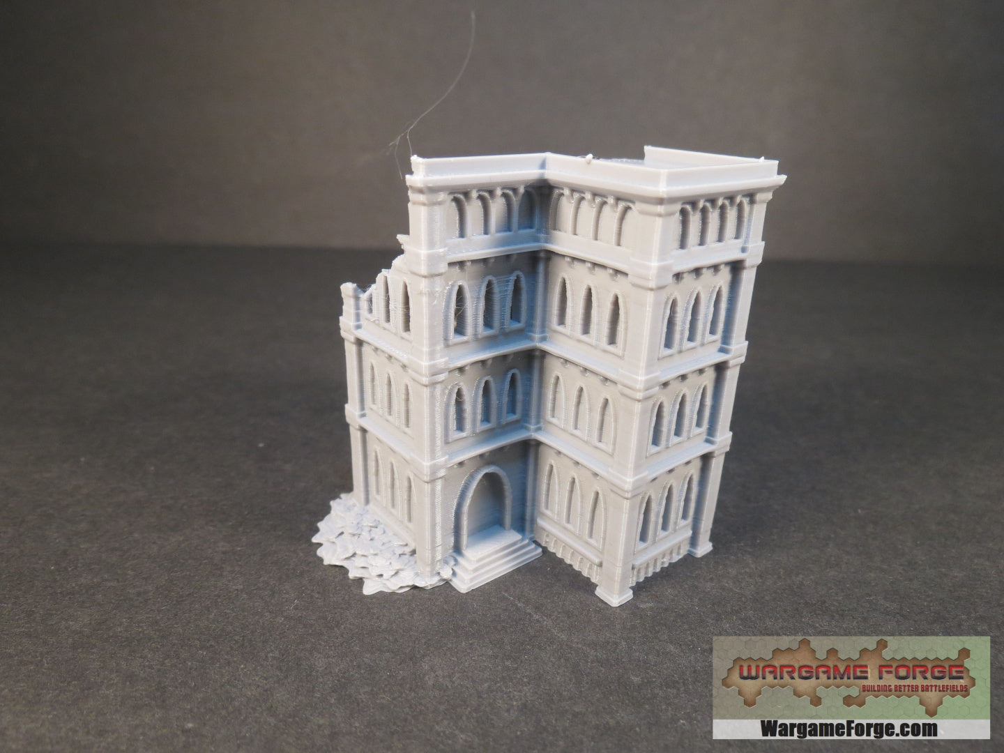 Gothic Ruined Building 16 - Wargame Forge