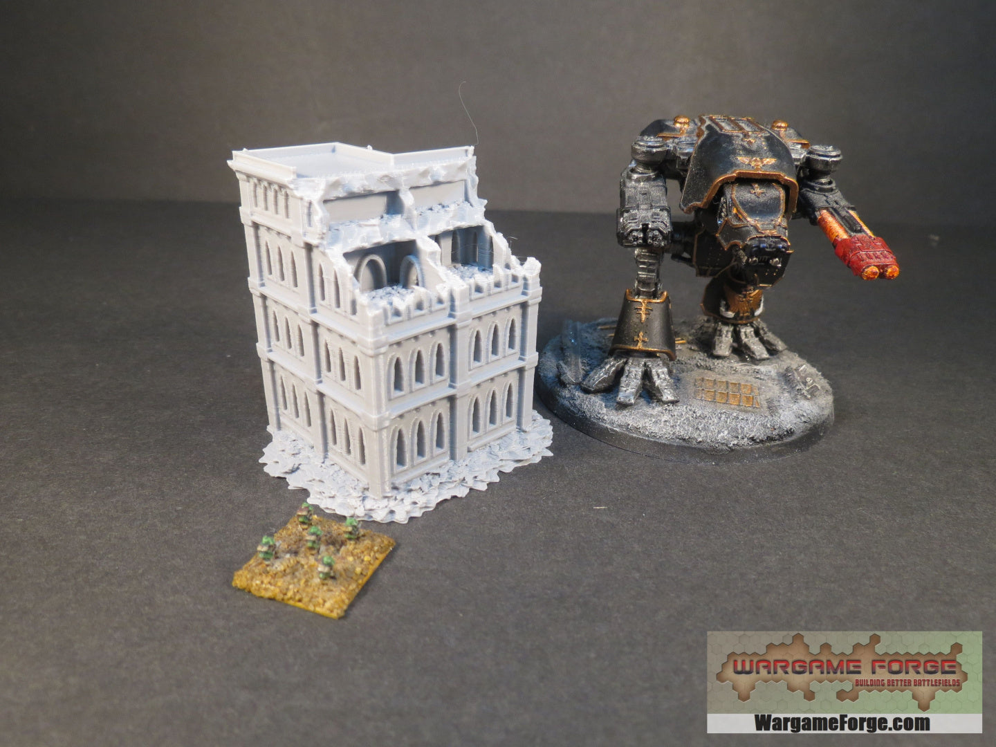 Gothic Ruined Building 16 - Wargame Forge