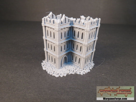 Gothic Ruined Building 12 - Wargame Forge