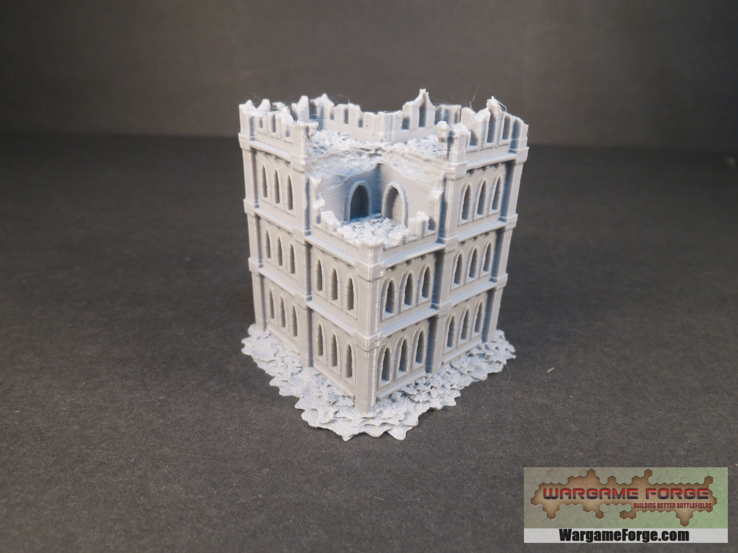 Gothic Ruined Building 12 - Wargame Forge