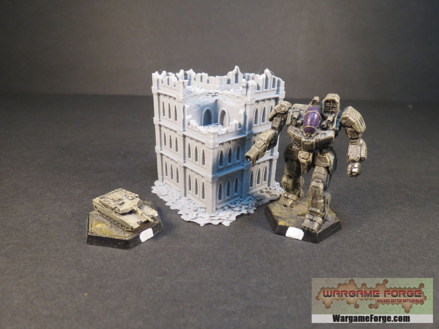 Gothic Ruined Building 12 - Wargame Forge