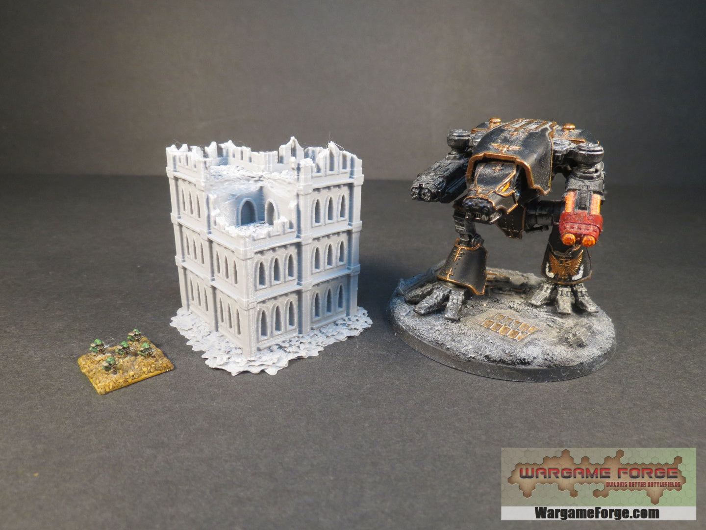 Gothic Ruined Building 12 - Wargame Forge