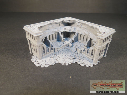 Gothic Ruined Building 13 - Wargame Forge