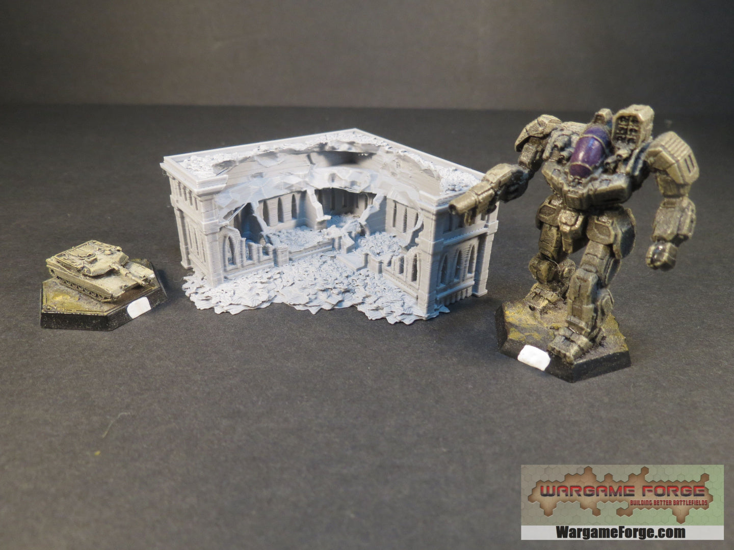 Gothic Ruined Building 13 - Wargame Forge