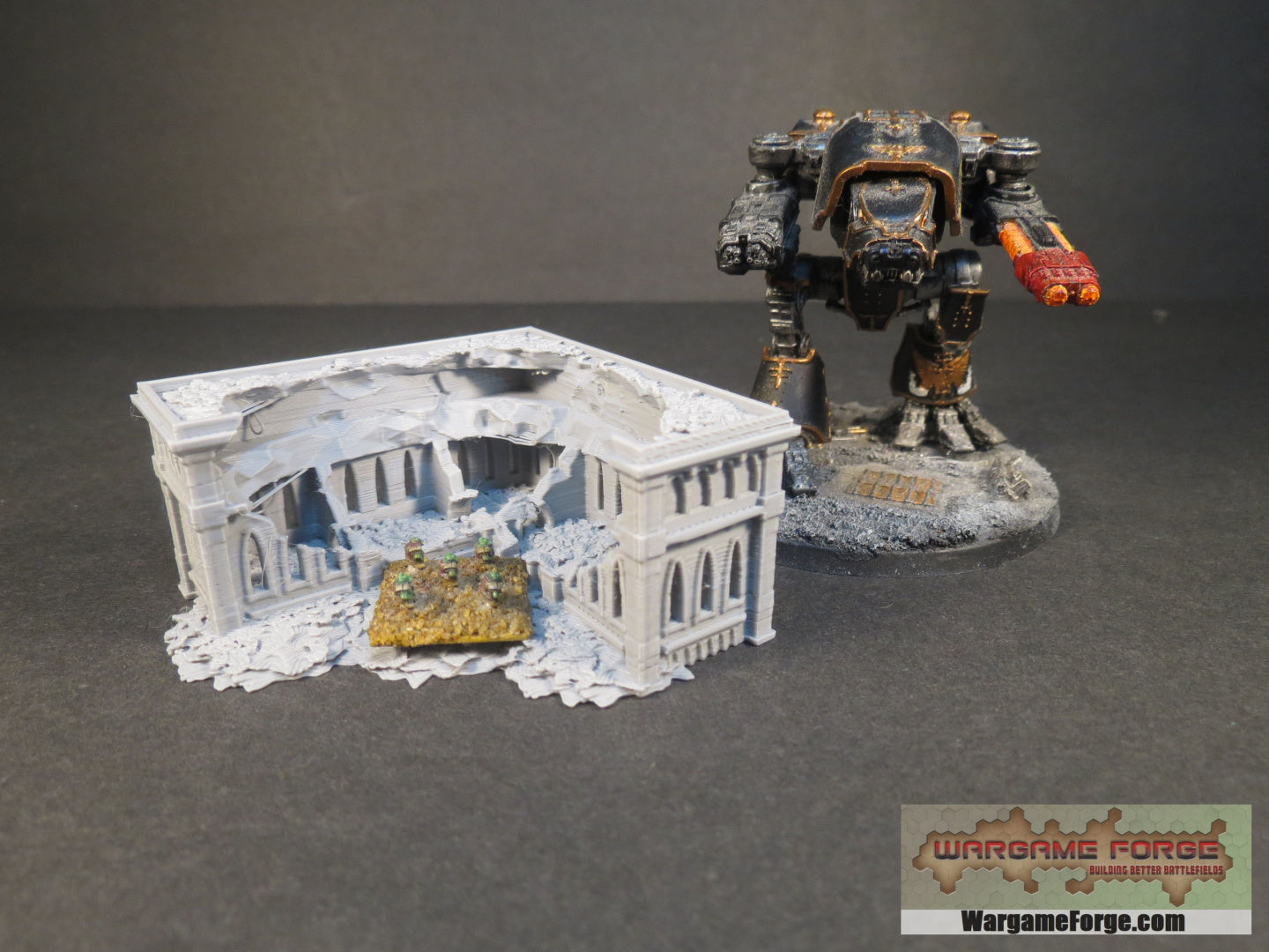 Gothic Ruined Building 13 - Wargame Forge