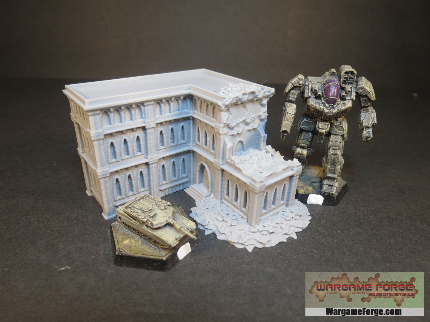 Gothic Ruined Building 14 - Wargame Forge