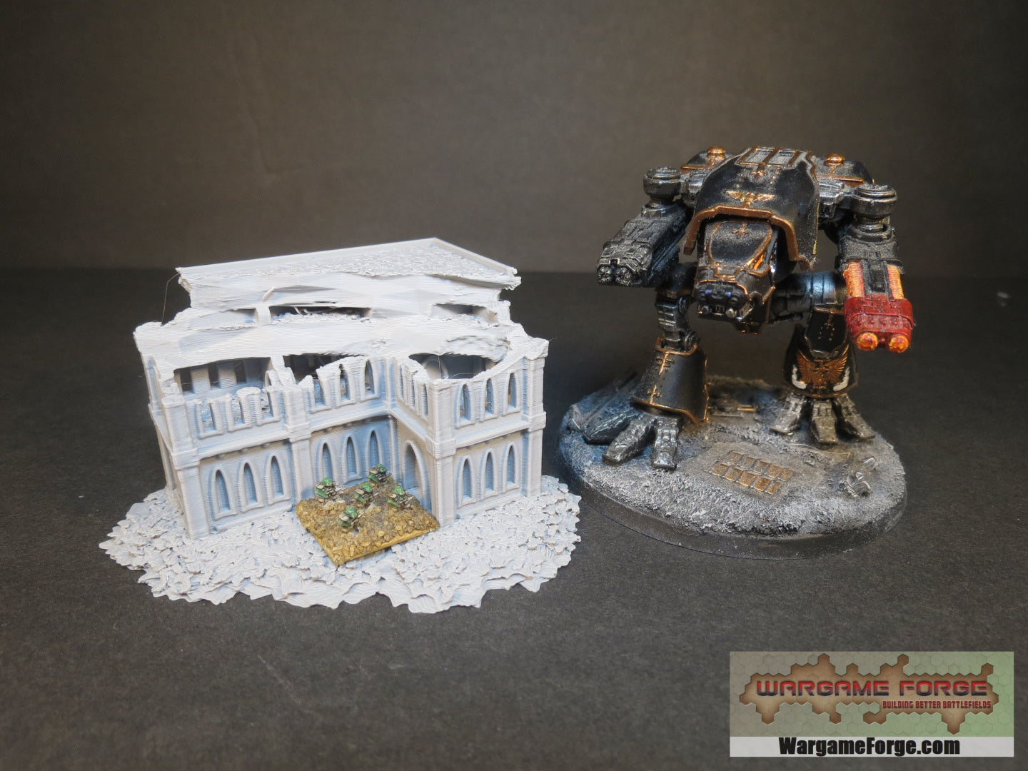 Gothic Ruined Building 18 - Wargame Forge