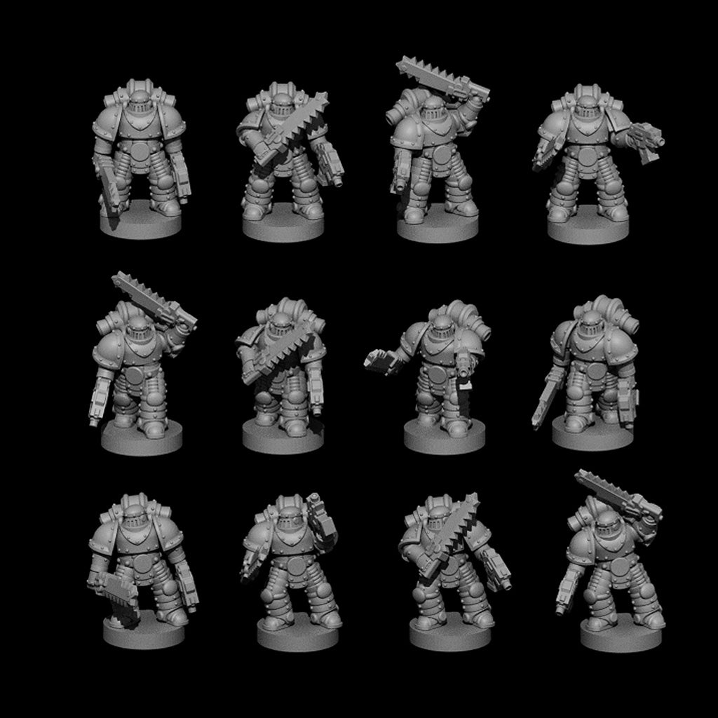 OLD knight Assault Infantry - 6mm/8mm