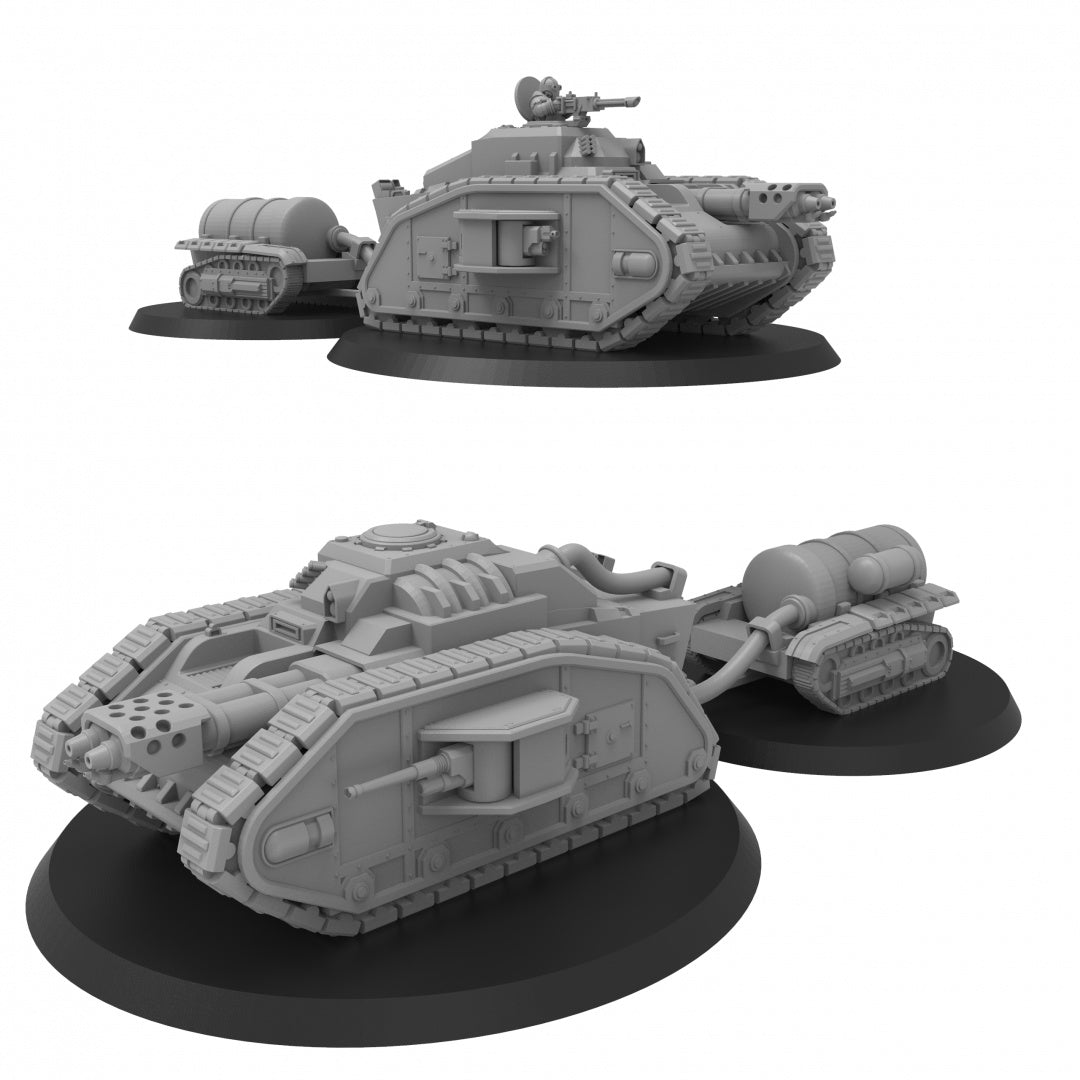 Lunar Auxilia Nero Heavy Crocodile Tanks - 6mm/8mm - ThatEvilOne