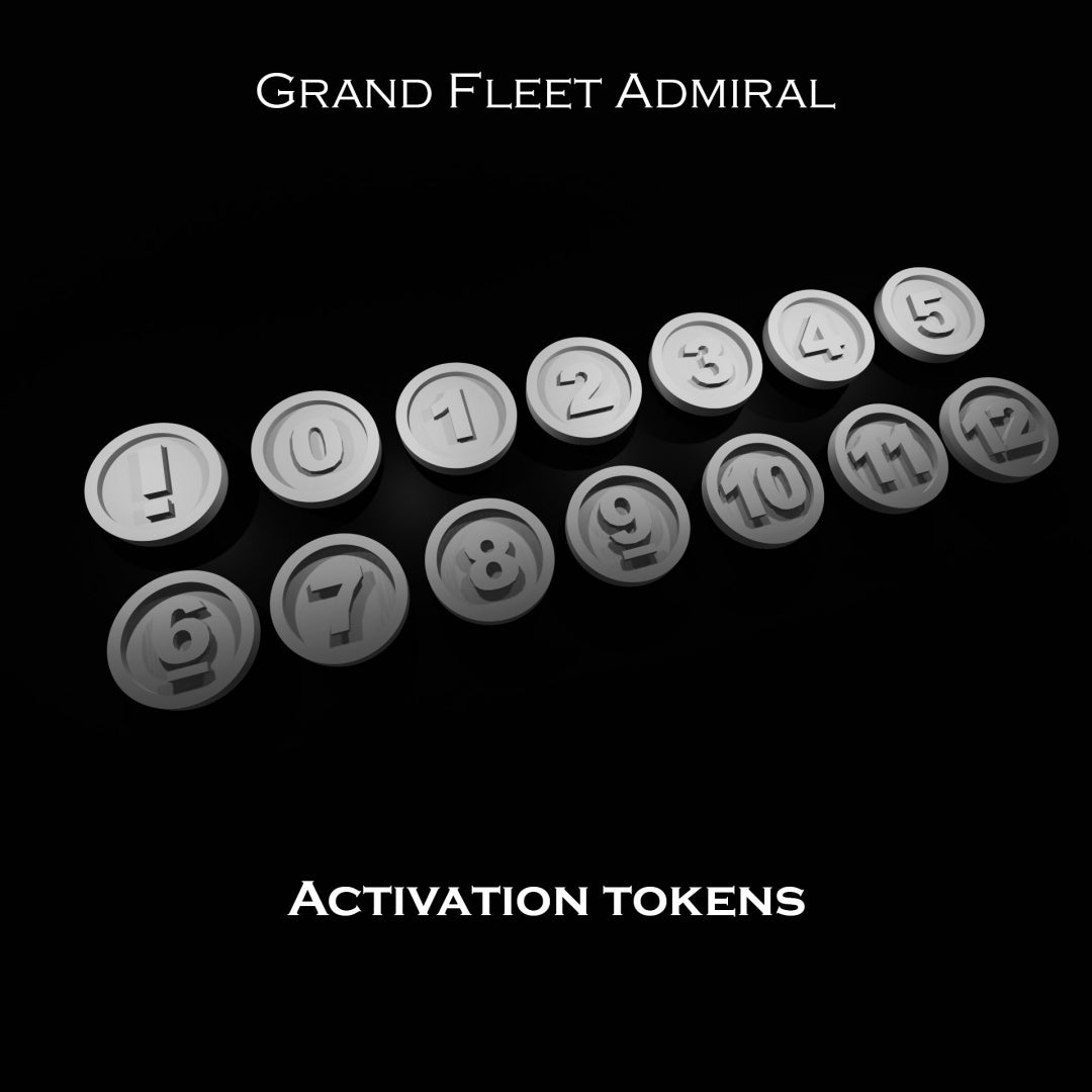 Tokens - Grand Fleet Admiral Tabletop - 1/5000 Scale