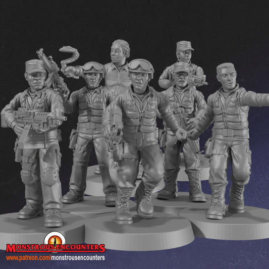 SG Team - 28/32mm miniatures by Monstrous Encounters