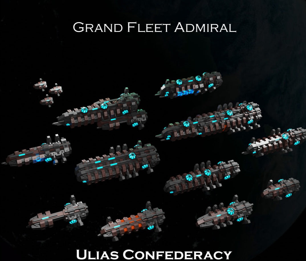 Ulias Confederacy - Grand Fleet Admiral Tabletop - 1/5000 Scale