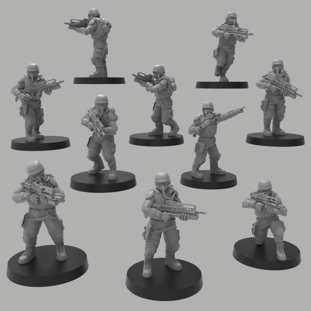 Heck Ghosts Assault Infantry Rifles  - ThatEvilOne - 28mm/32mm