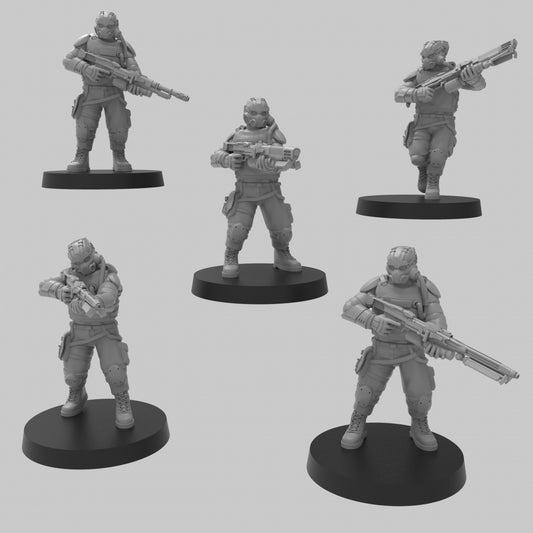 HeckGhosts Advanced Infantry w/ Special Weapons - ThatEvilOne - 28mm/32mm
