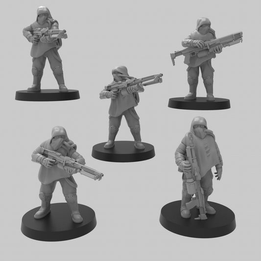 Conscripted Miners w/ Special Weapons - ThatEvilOne - 28mm/32mm