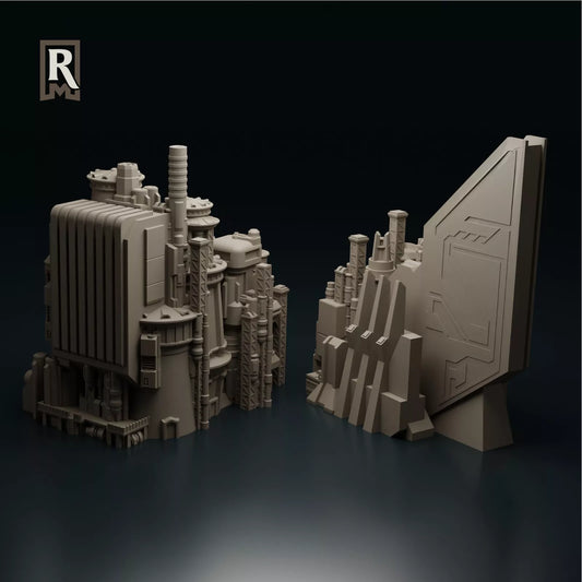 Cityscape Terrain Set 1 - Miniature Terrain Set epic 6mm/8mm battletech