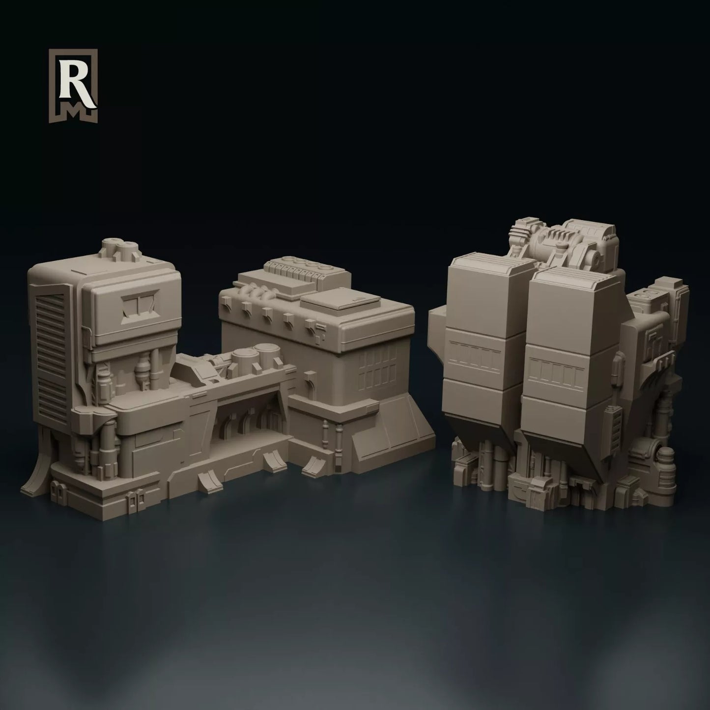 Industrial City Set 1 - Miniature Terrain Set epic 6mm/8mm battletech