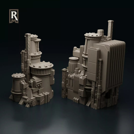 Cityscape Terrain Set 2 - Miniature Terrain Set epic 6mm/8mm battletech