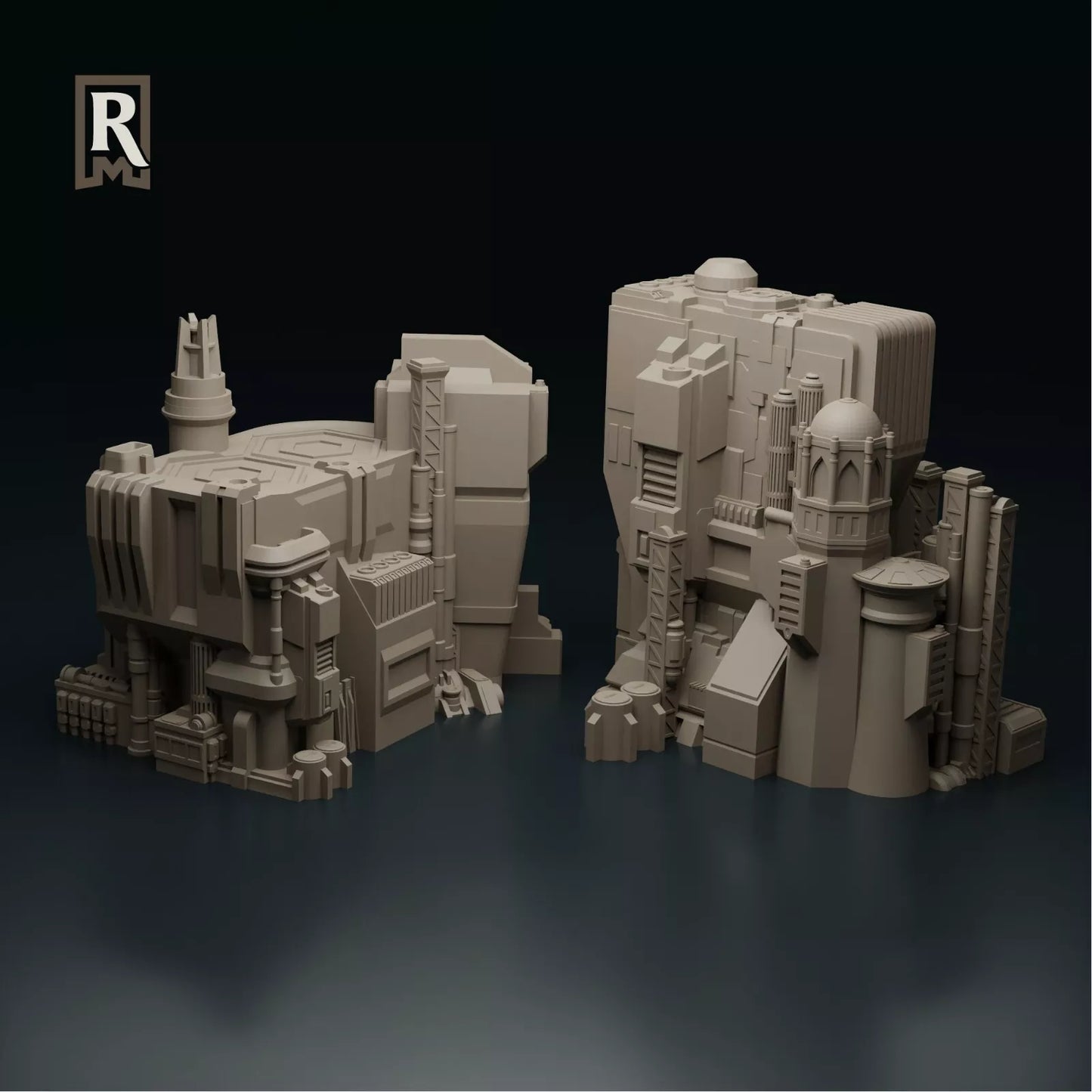 Cityscape Terrain Set 3 - Miniature Terrain Set epic 6mm/8mm battletech