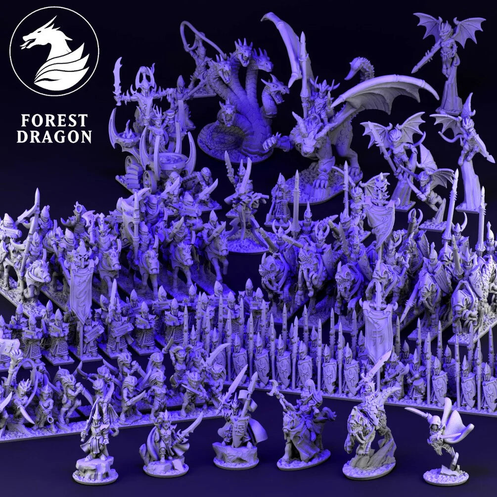 Dire Elf Army - 10mm - By Forest Dragon