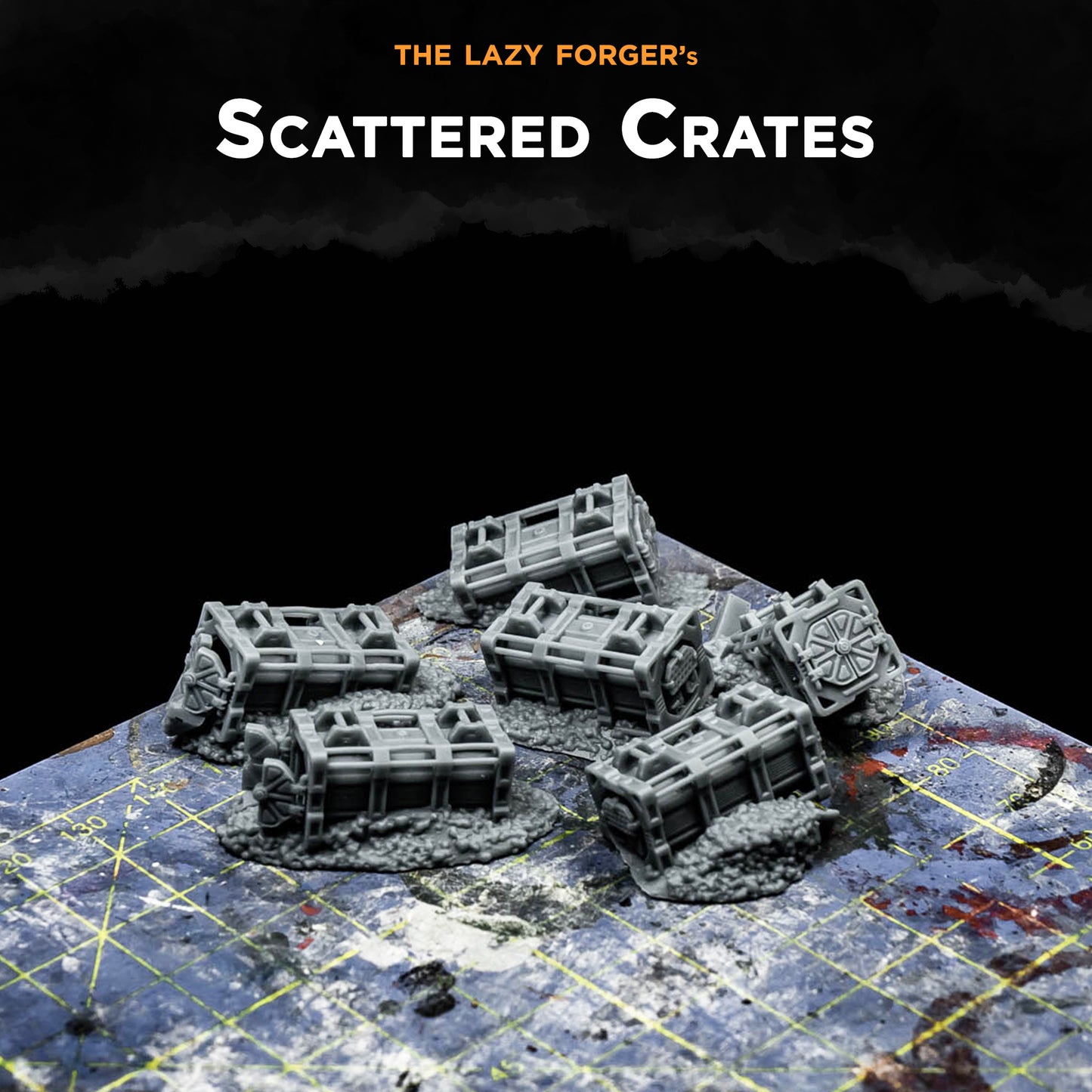 Scattered Crates - Miniature Terrain Set