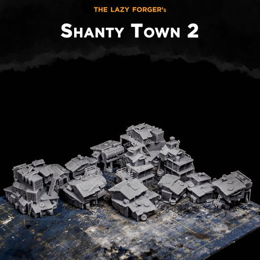 Shanty Town 2 - Miniature Terrain Set (6 Buildings)