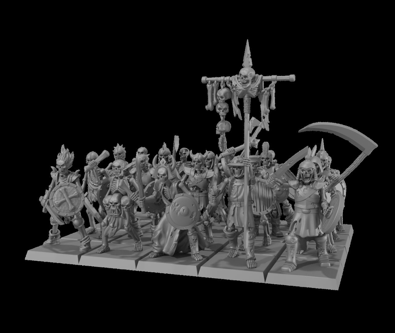 Skeleton Warriors - 28/32mm miniatures by Monstrous Encounters