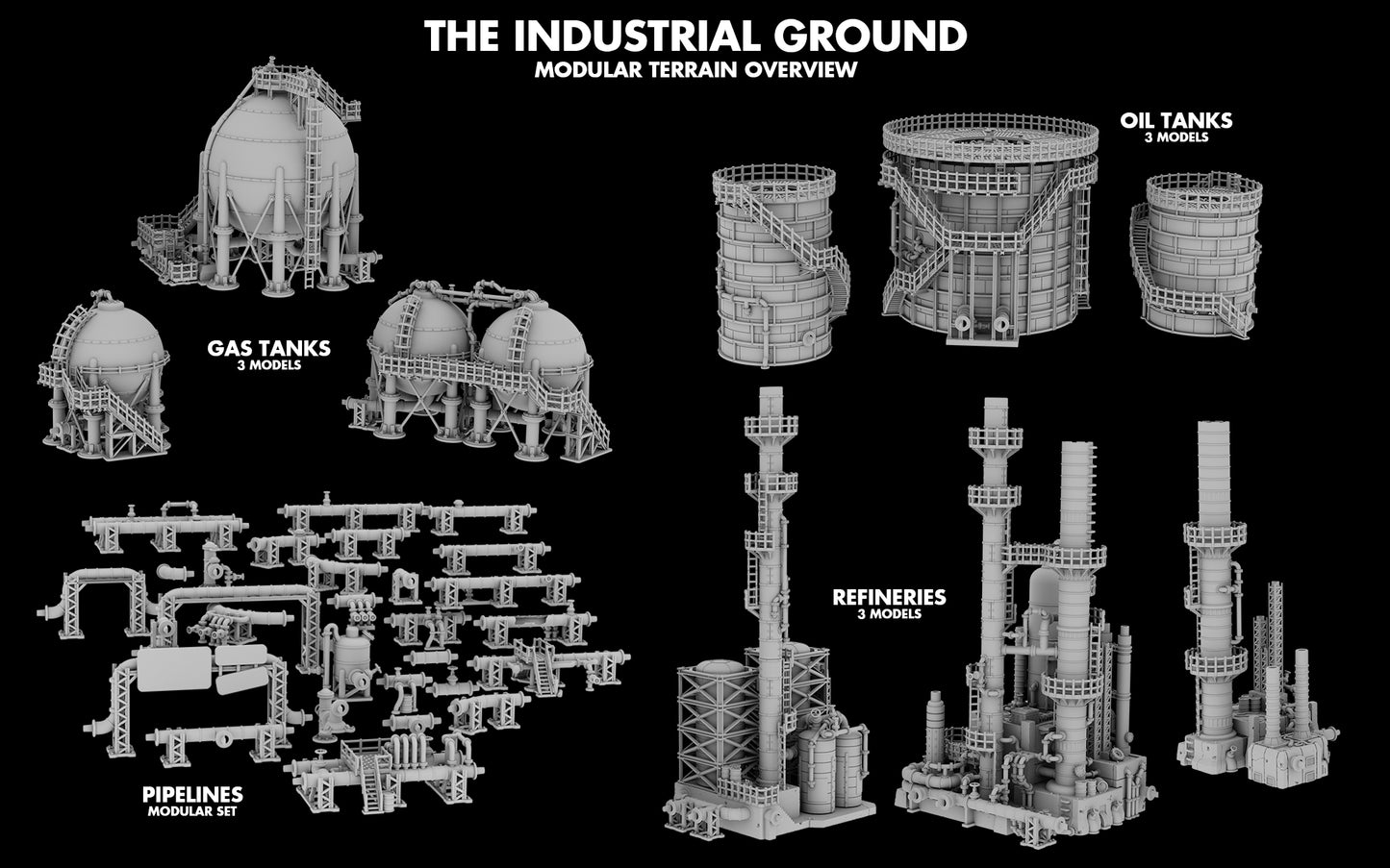 Industrial Terrain - Miniature Terrain Set