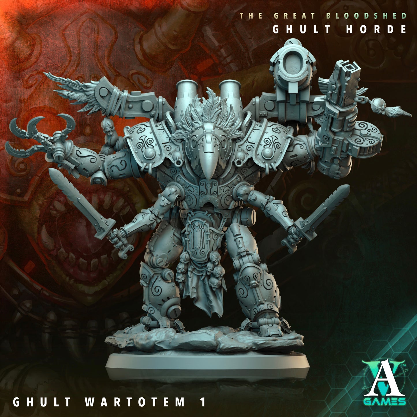 The Great Bloodshed Ghult Horde WarTotem - Archvillian Games