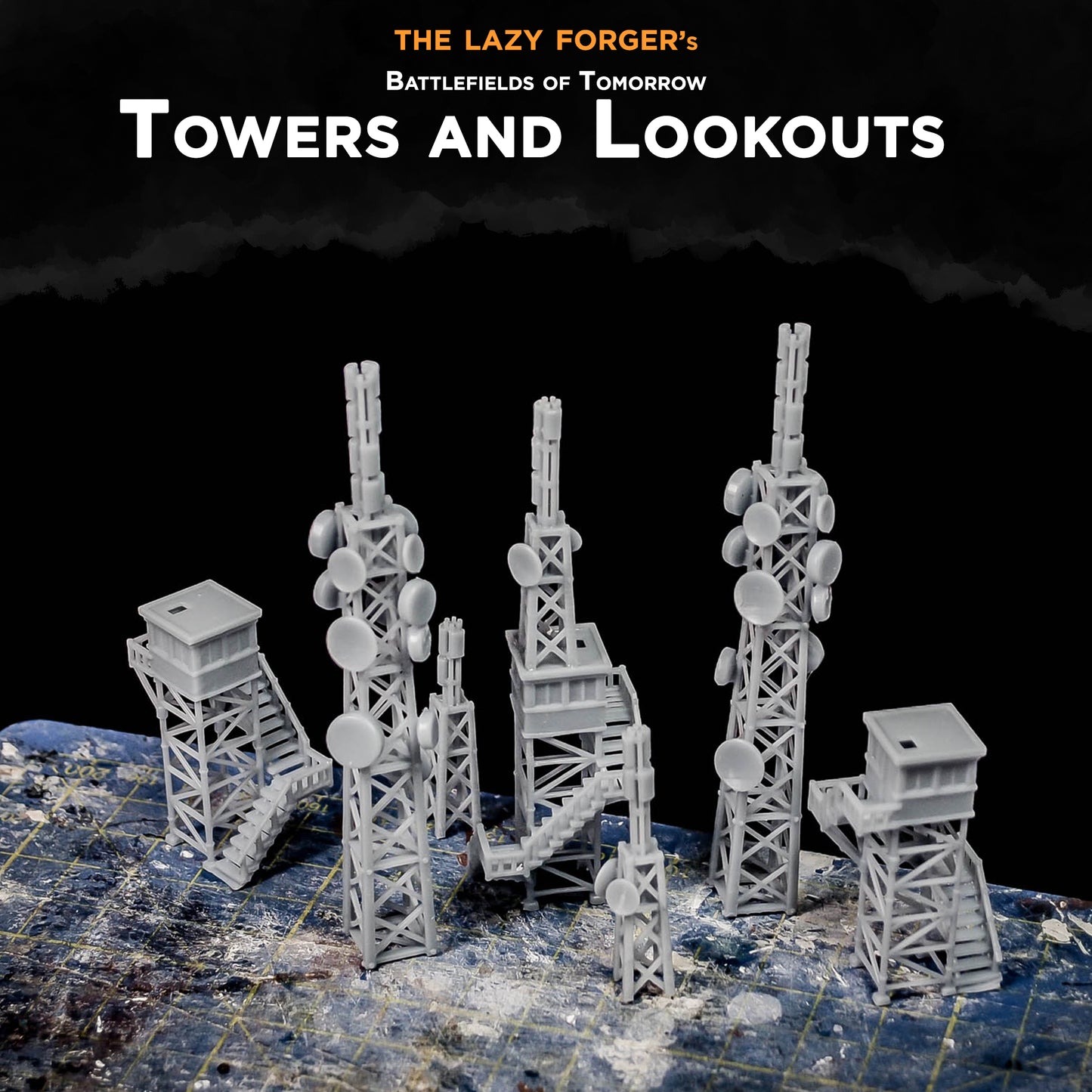 Towers and Lookouts - Miniature Terrain Set