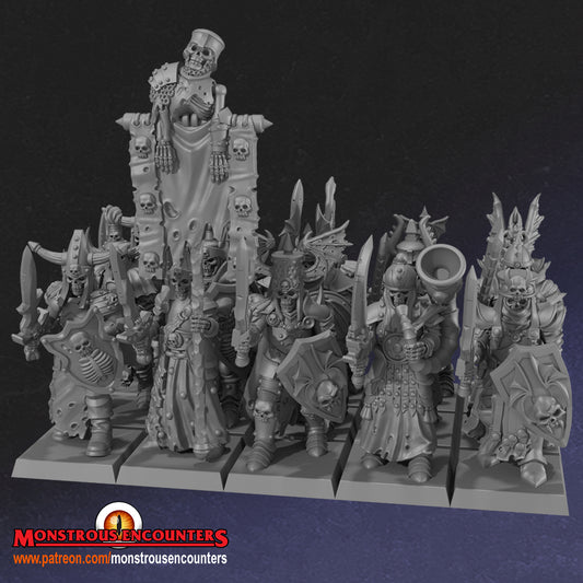 Barrow Wights with sword and shield - 28/32mm miniatures by Monstrous Encounters