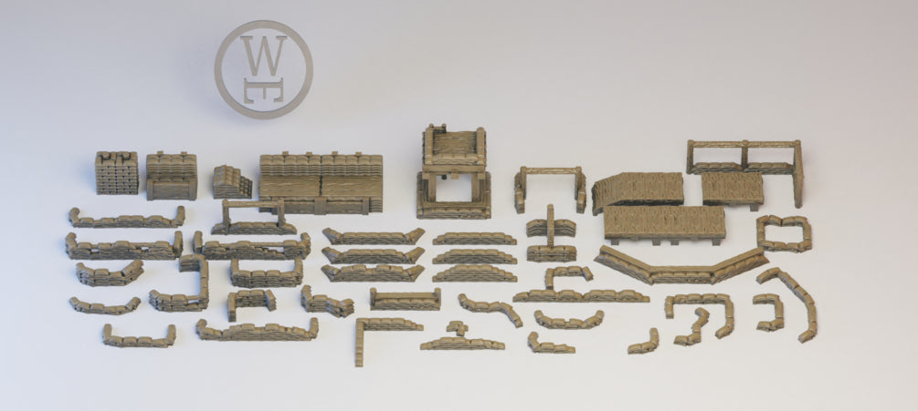 Sand Bag Defenses  - 6mm/8mm Epic - Wakes Emporium