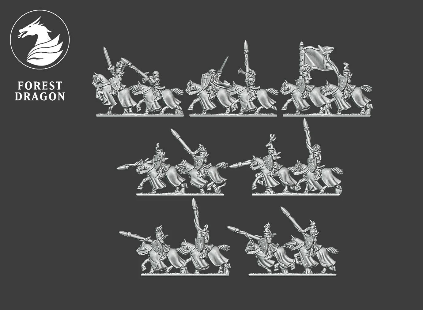 Chivalric Knights Army - 10mm - By Forest Dragon